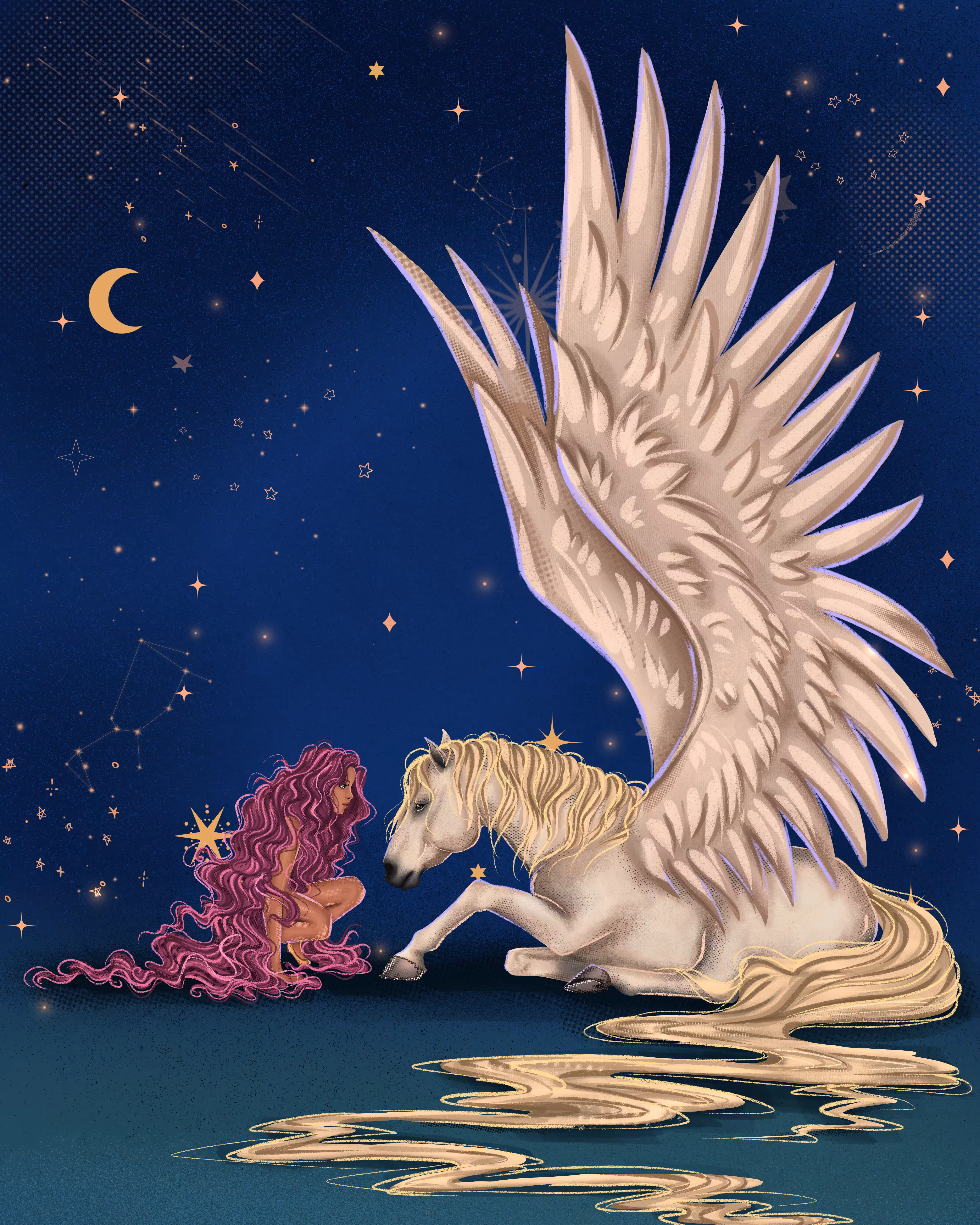 The girl and Pegasus