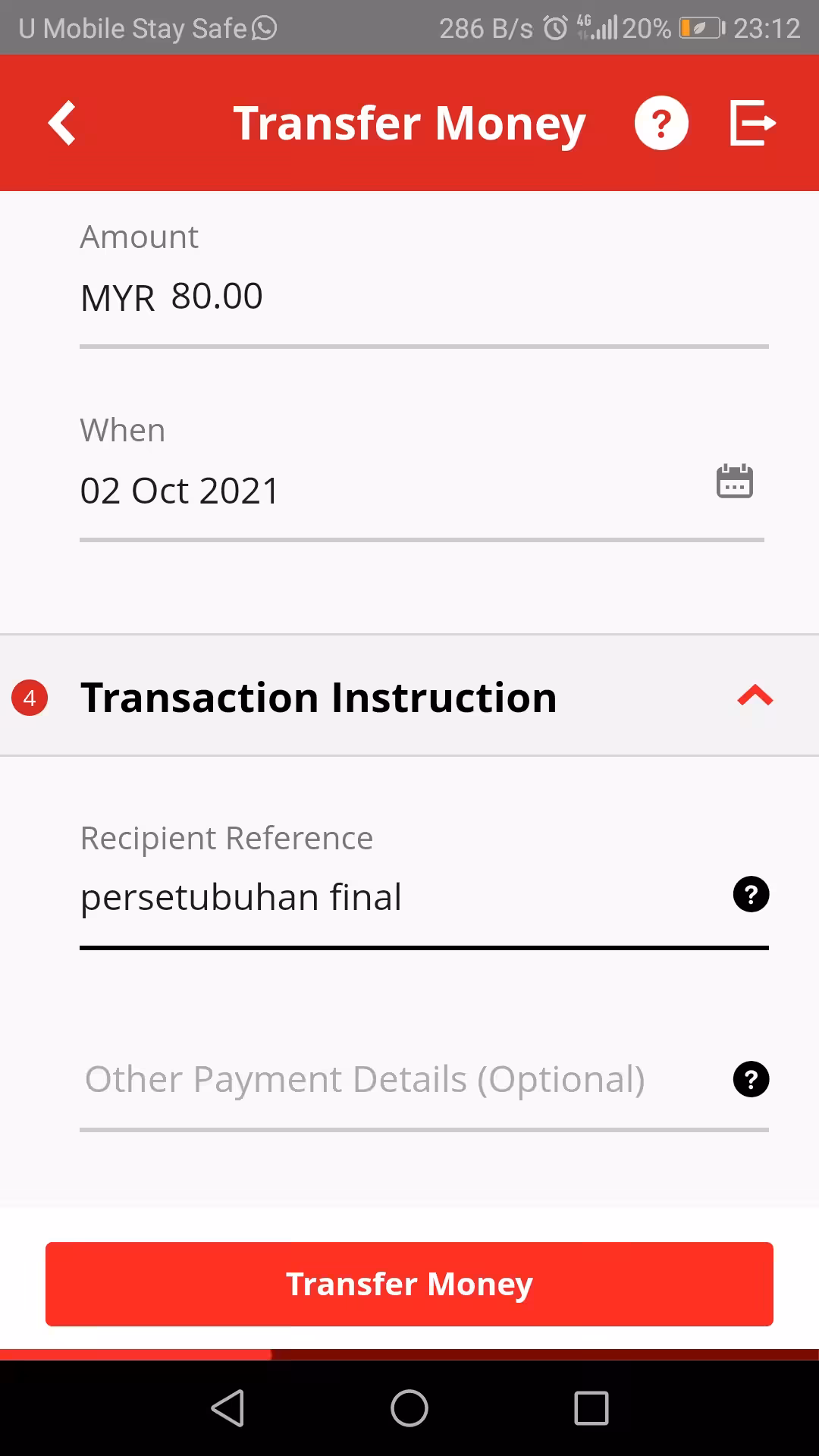 Persetubuhan Final MYR80