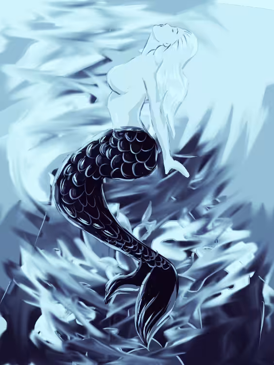 The mermaid song (blue)
