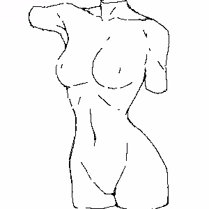 Torso 300x300 Pixel Drawing P099