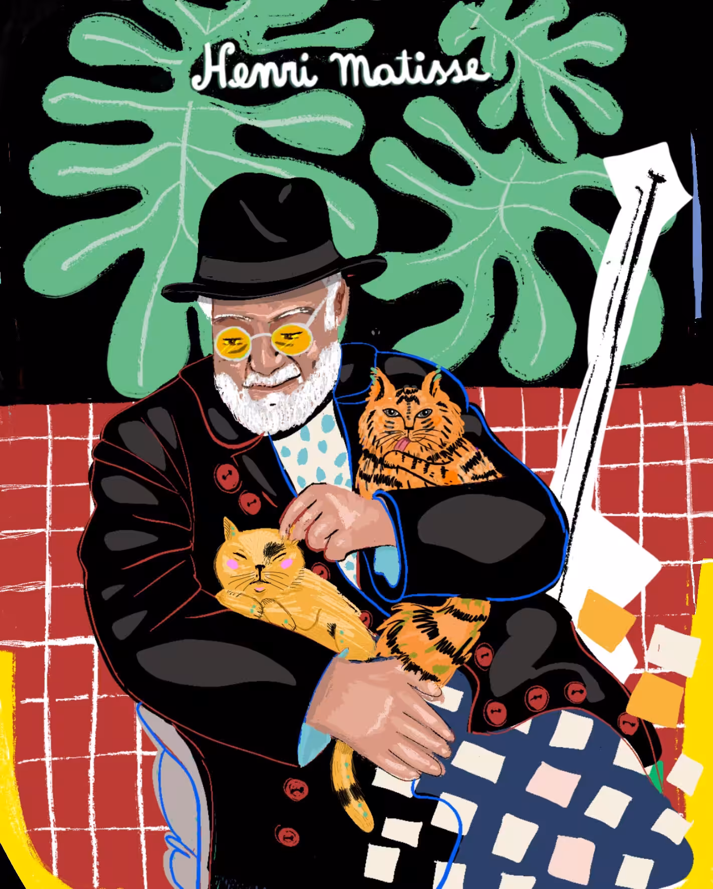 Dos gatas y Matisse