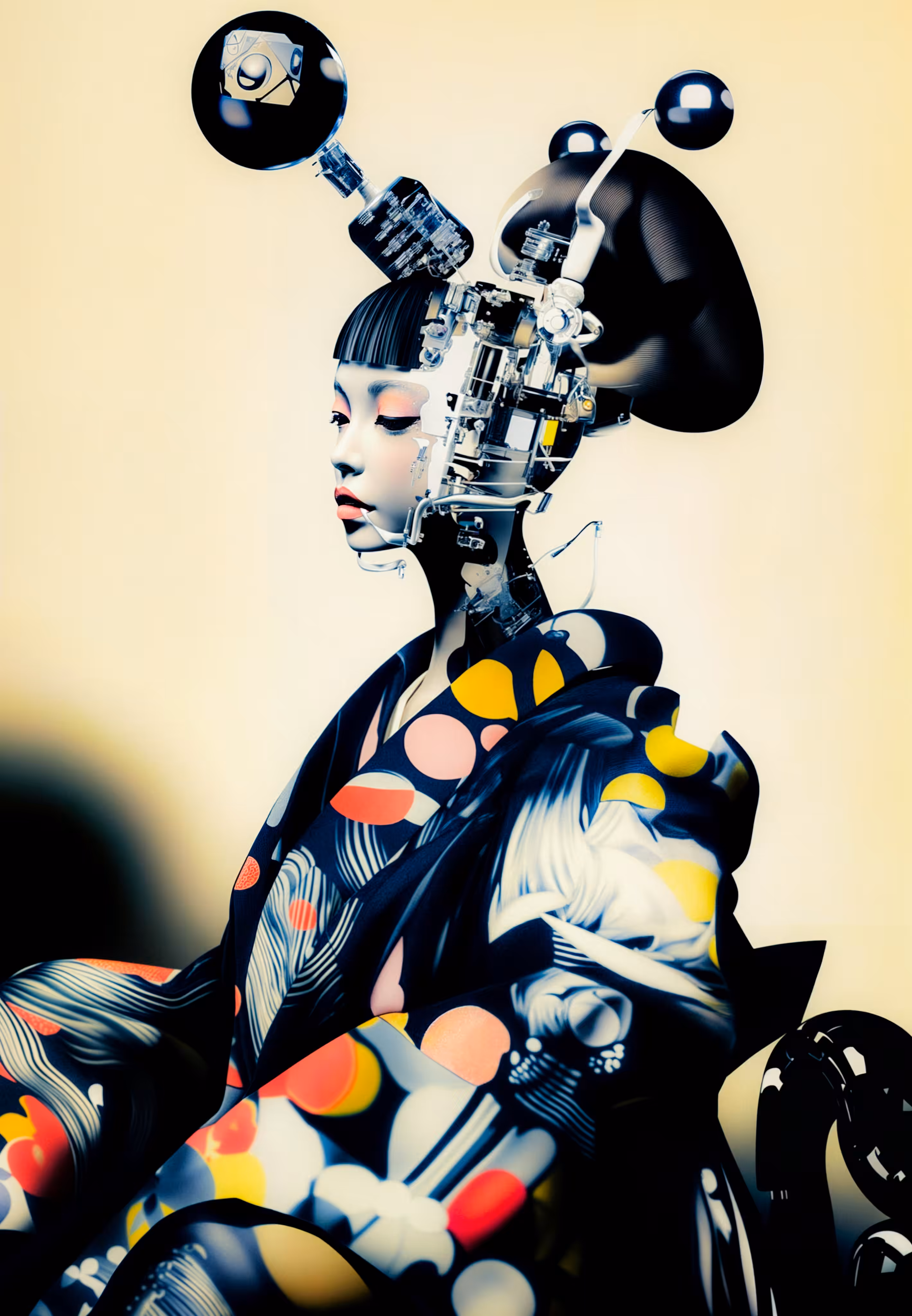 Historic Commemorative Portrait still of the Geisha Droid