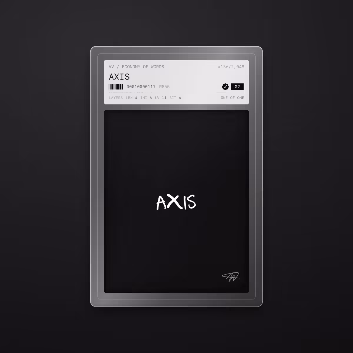 Economy of Words: AXIS · #136