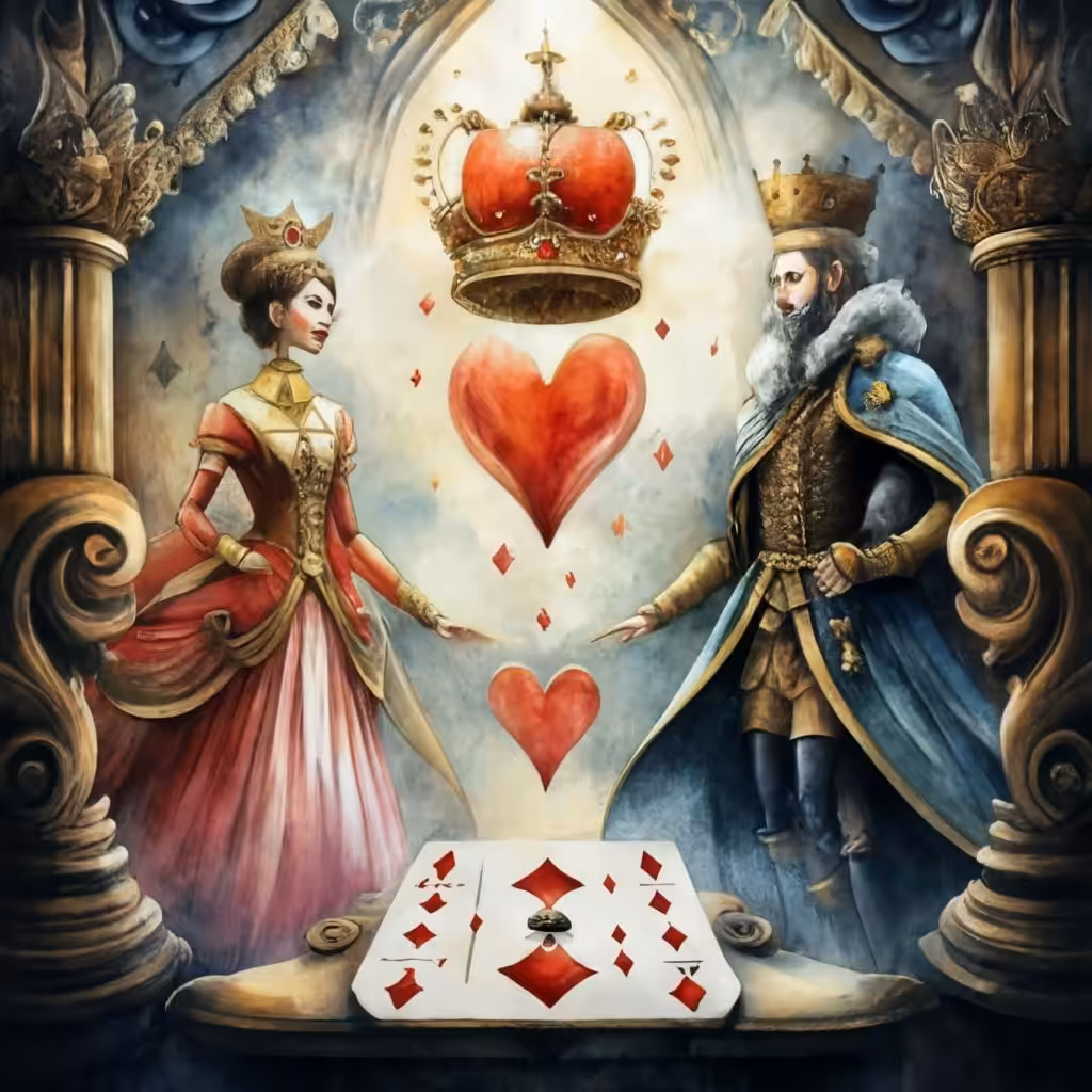 King and queen are playing ♥️