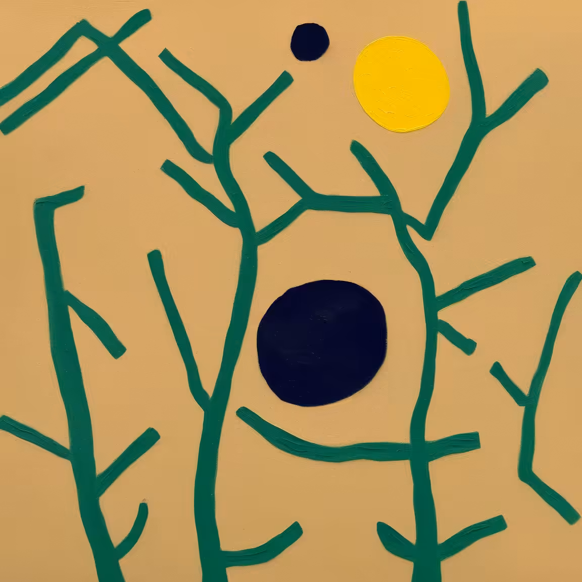 Elemental effortless study of semi-abstract natural landscapes #12