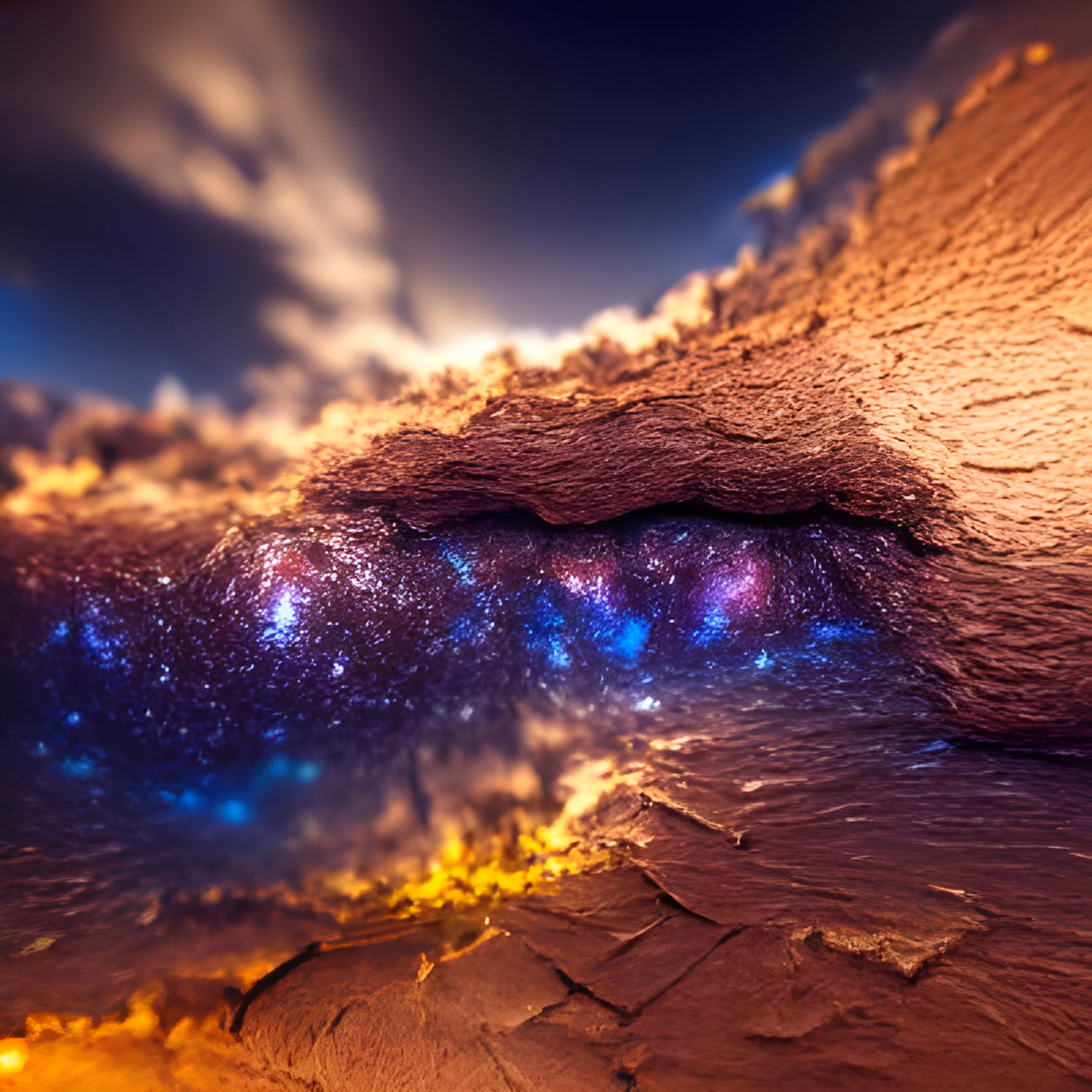 Destroyed galaxy