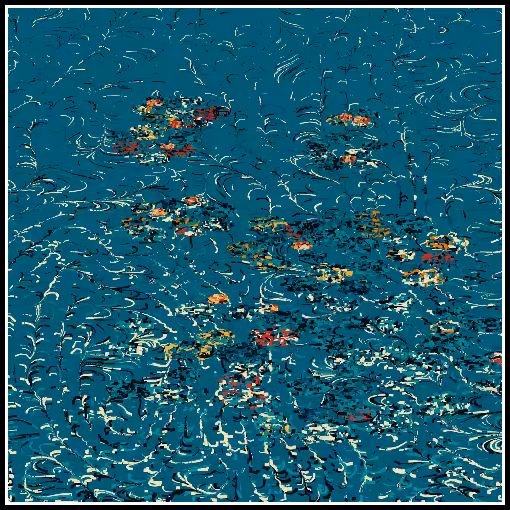 Polluted water lilies #104