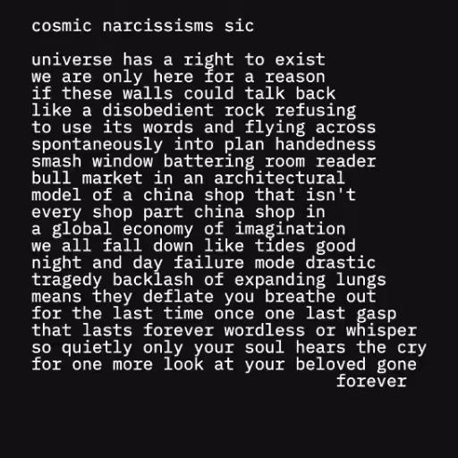 cosmic narcissisms s...