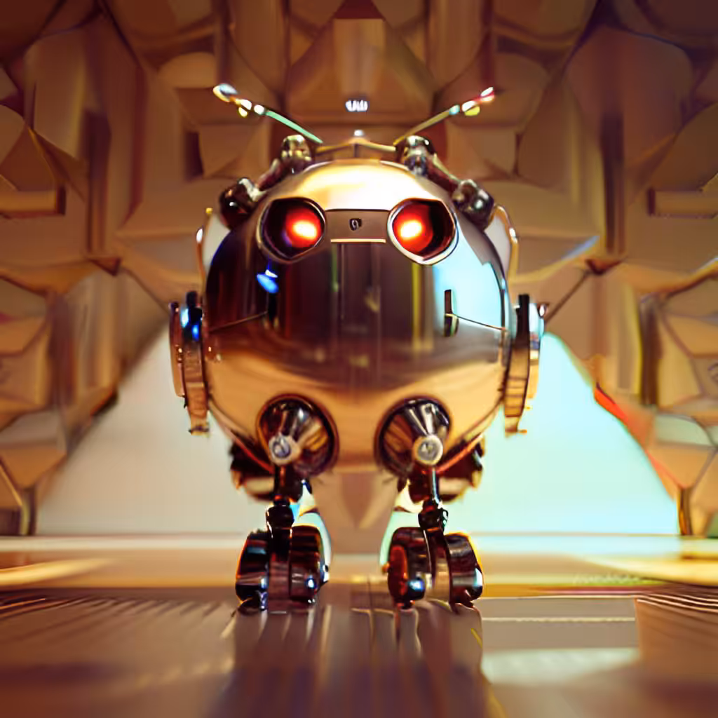 Golden Robotic Apples #49