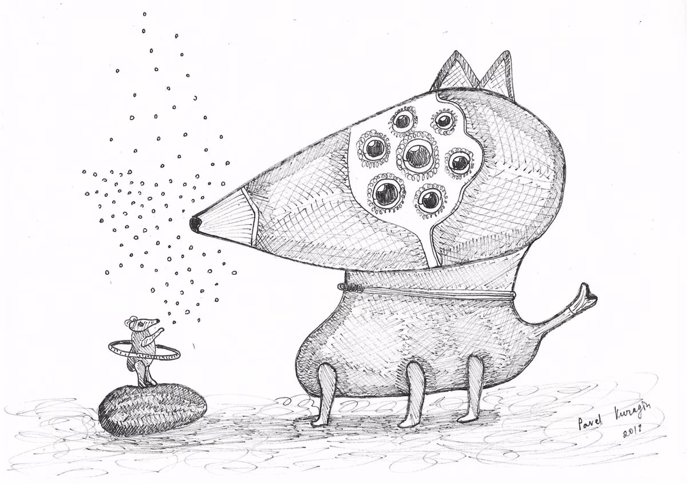 Freak animal and mouse 