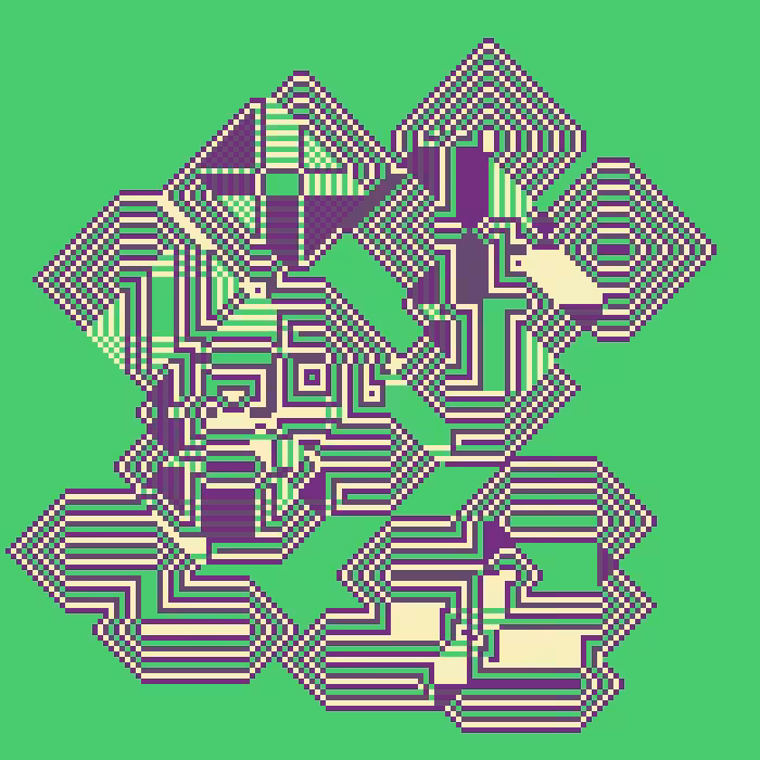 Superimposed Octagonal Pyramids #125