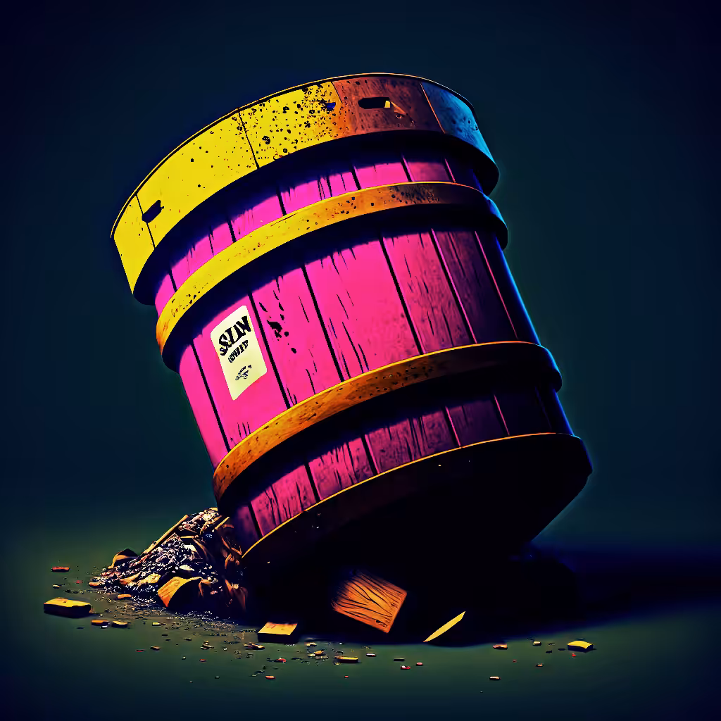 BARREL OVER TRASH