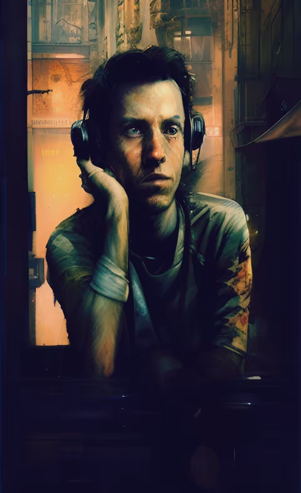 Hiding in my headphones