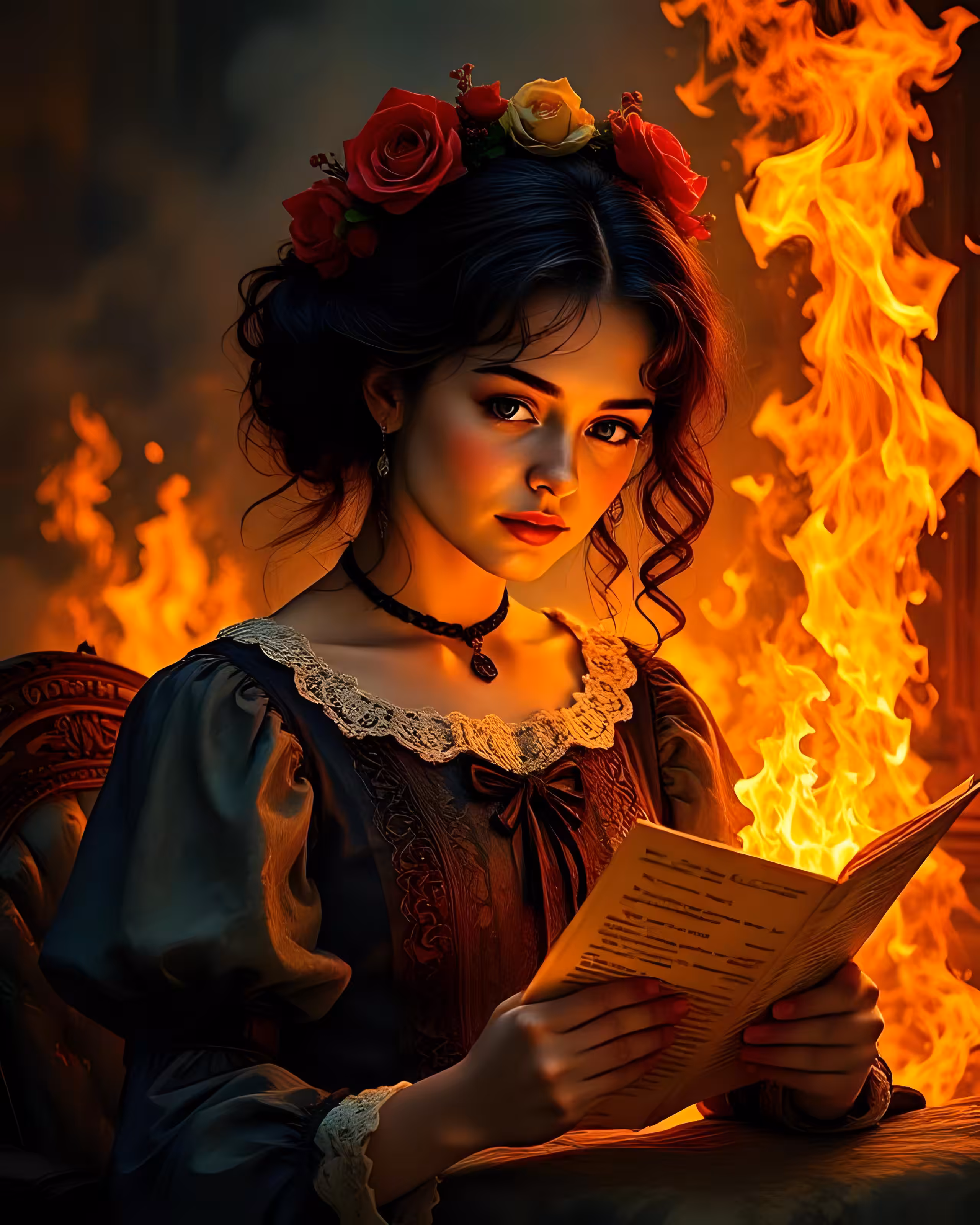 Calm in the flames