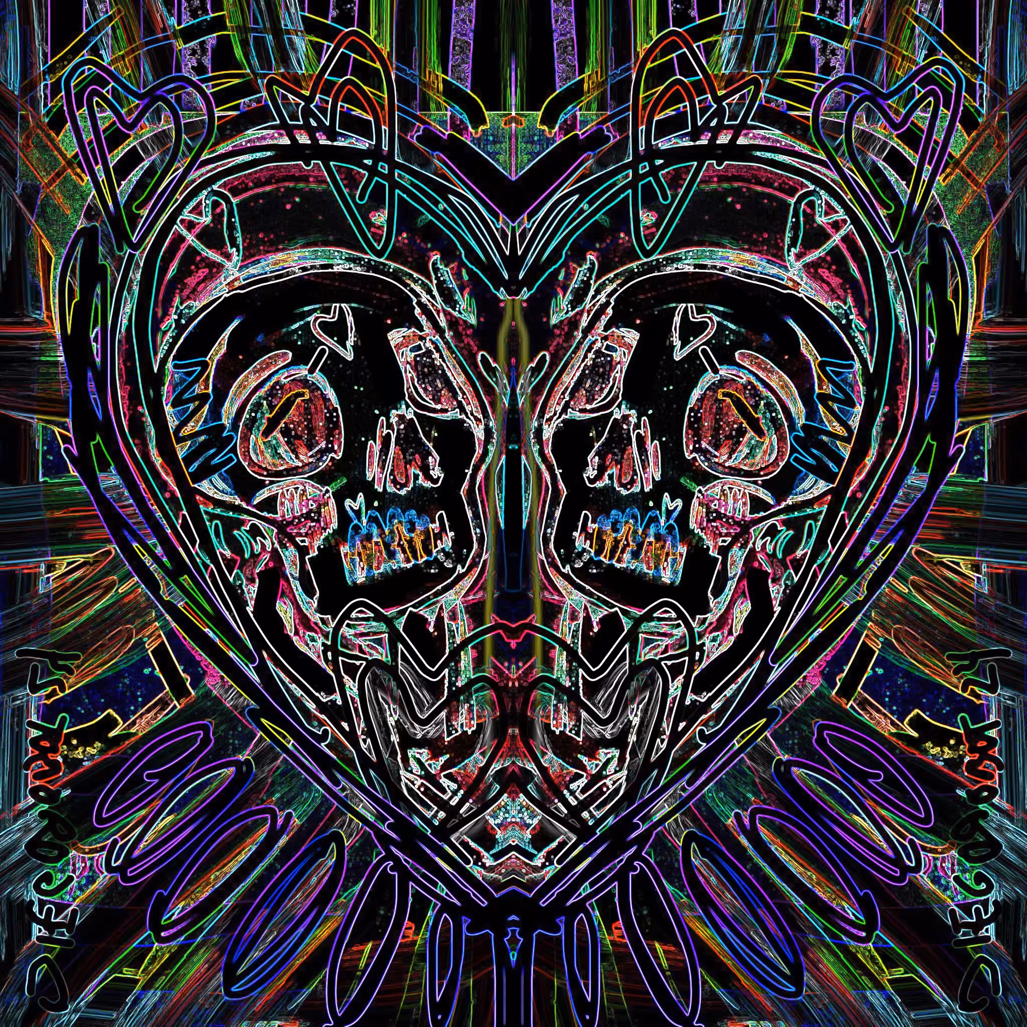 Skull 💀 ♥️symmetry 1