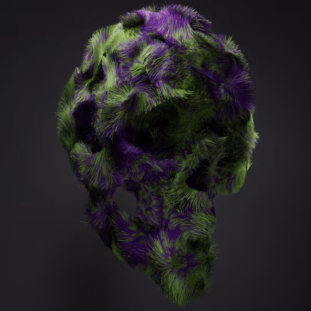 Curly Skull #01