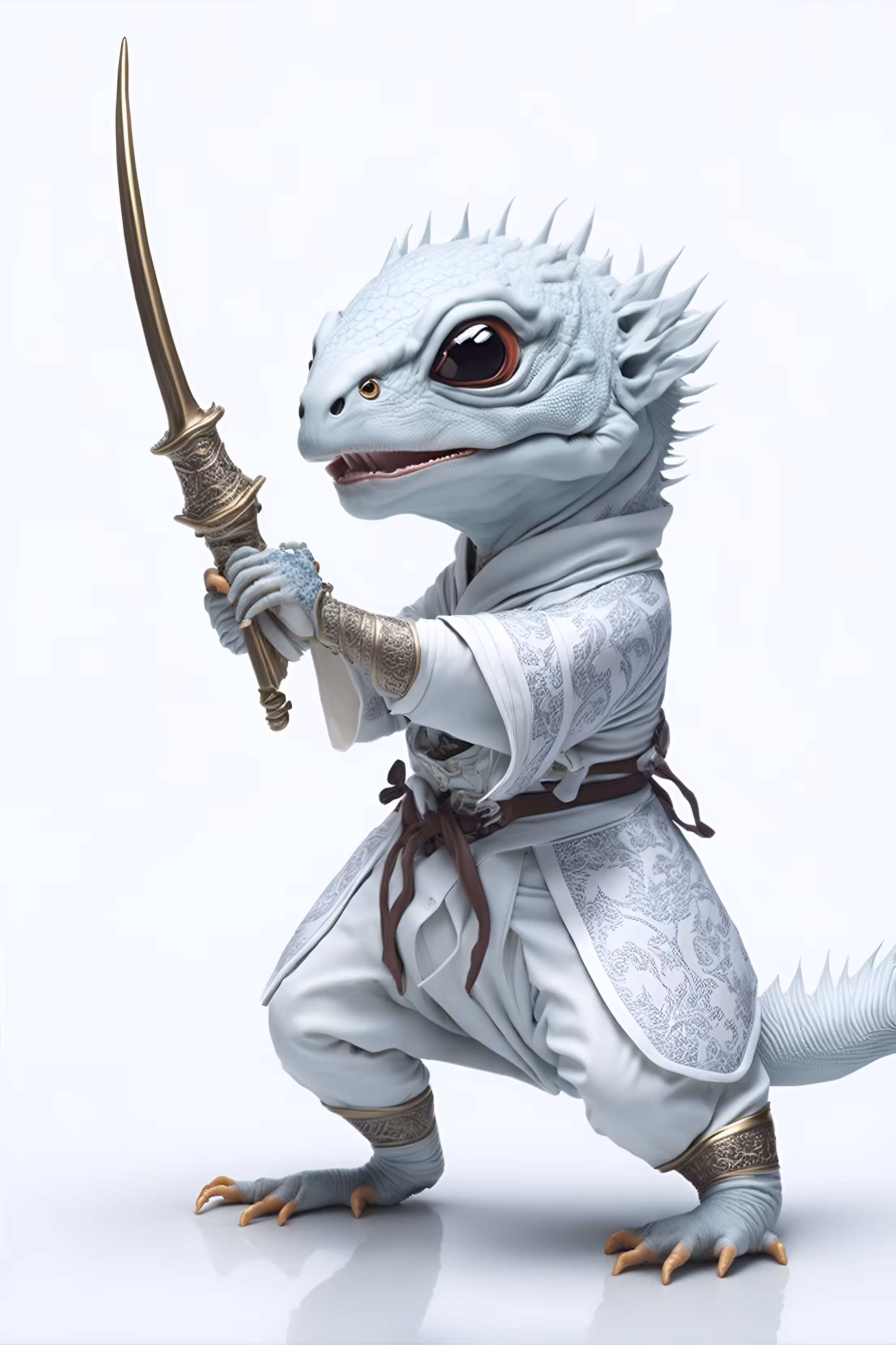 White lizard : Baby Kung Fu Lizard V