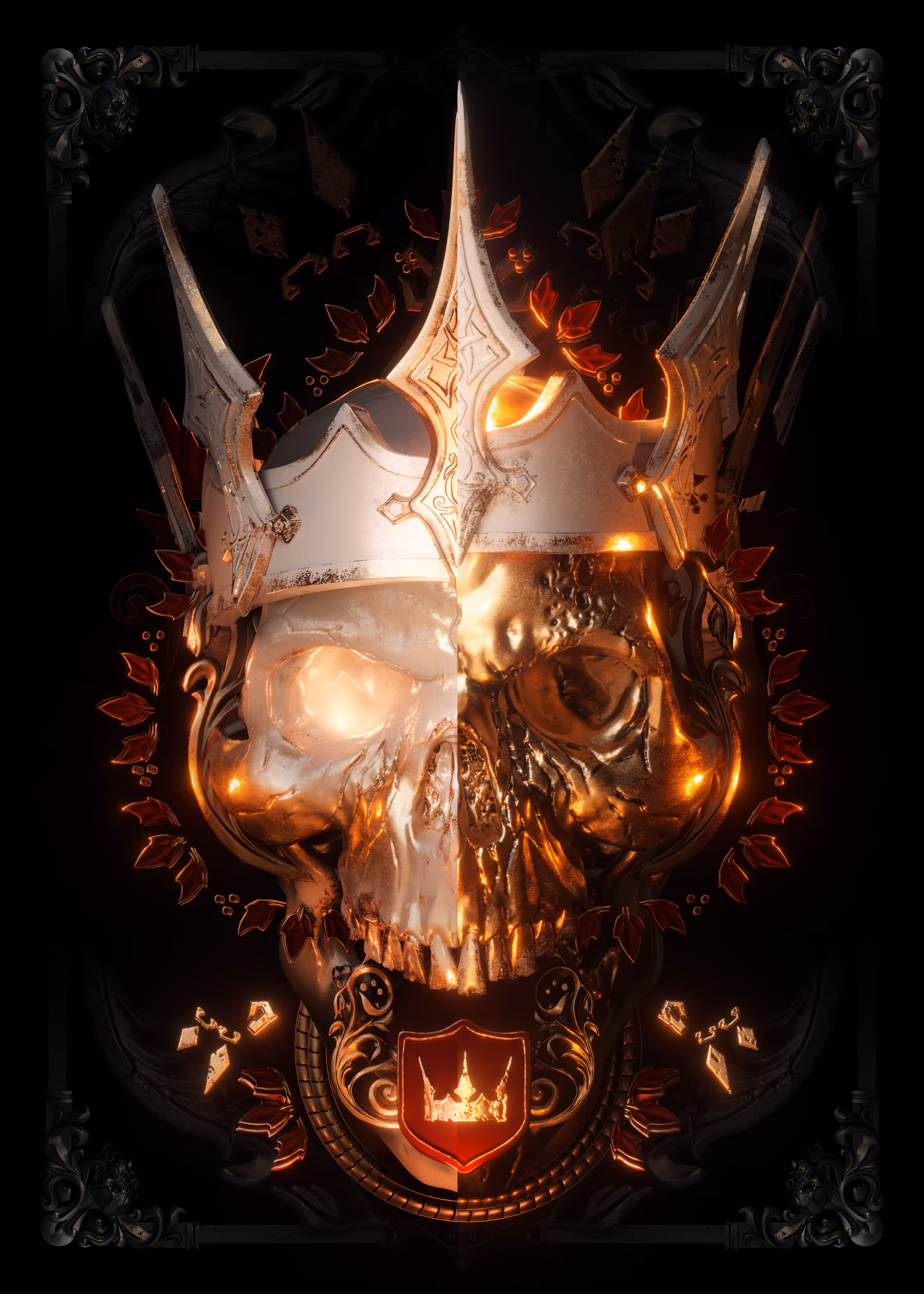 The Back Card Art of The Royal Spades