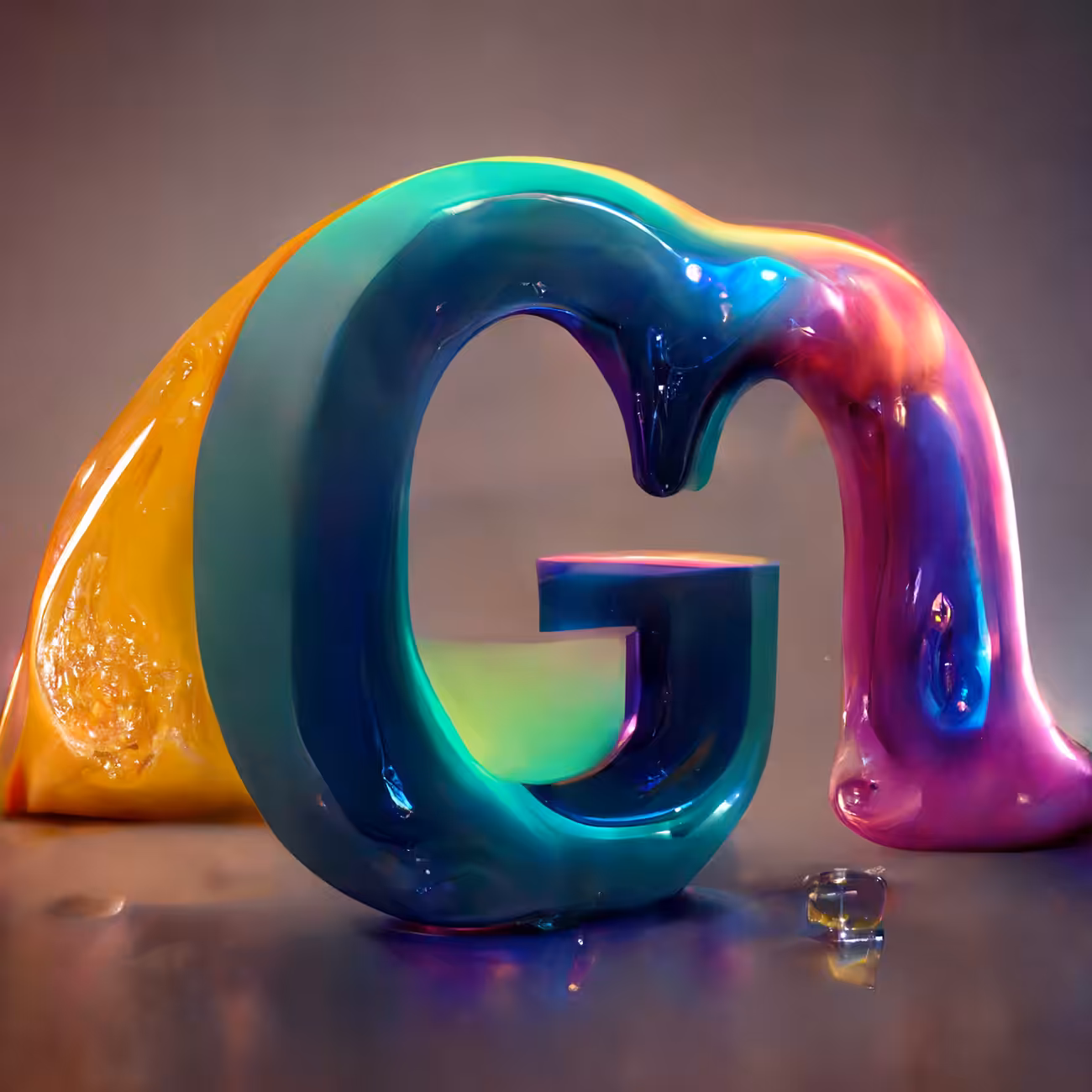 Shiny Liquid Alphabet Series - G