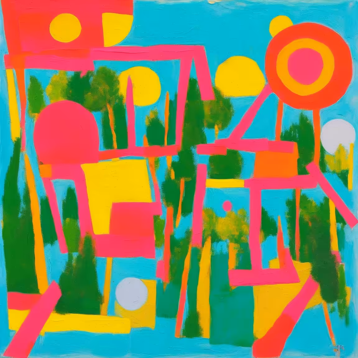 Elemental effortless study of semi-abstract natural landscapes #46