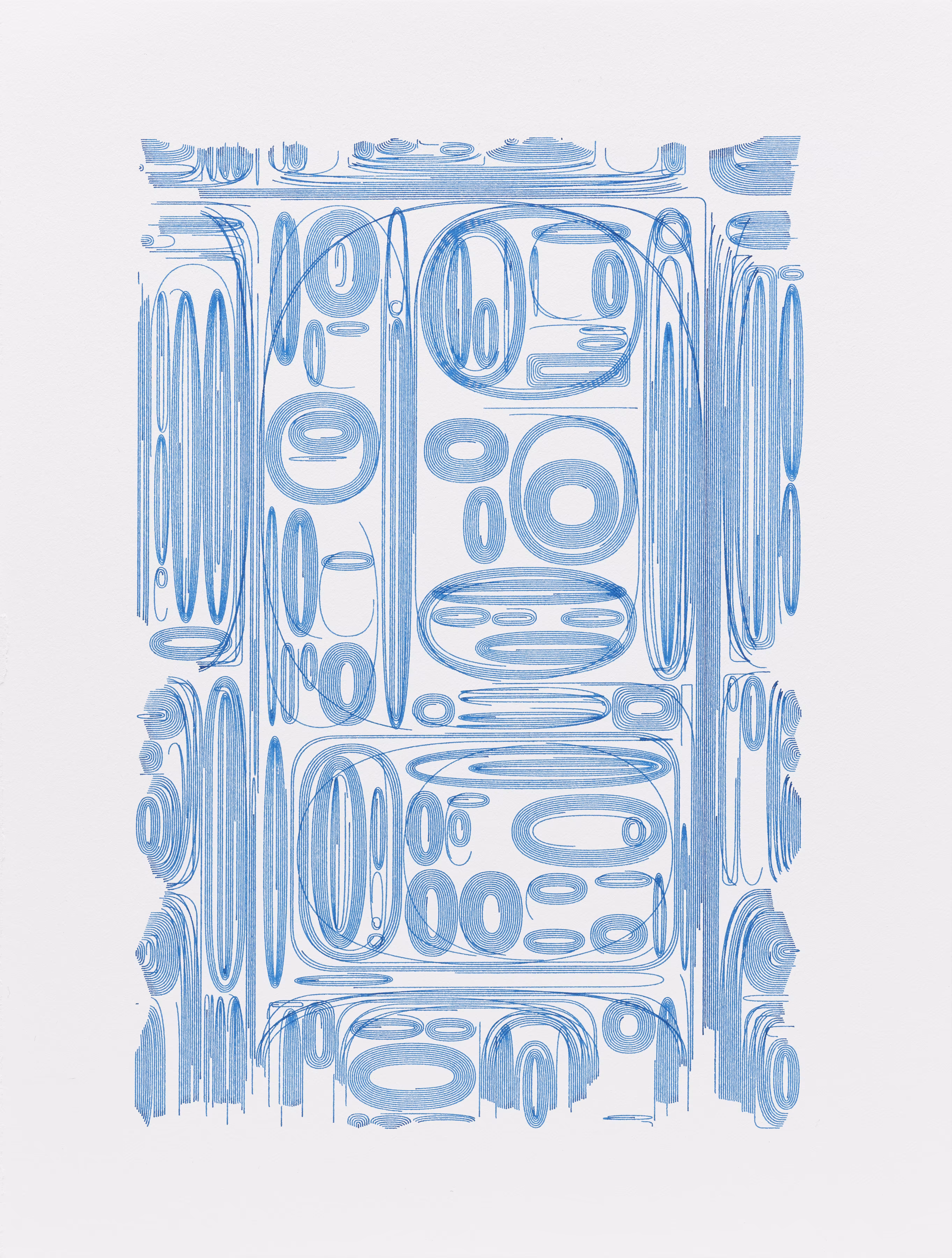 Lines Walking: Blue #2