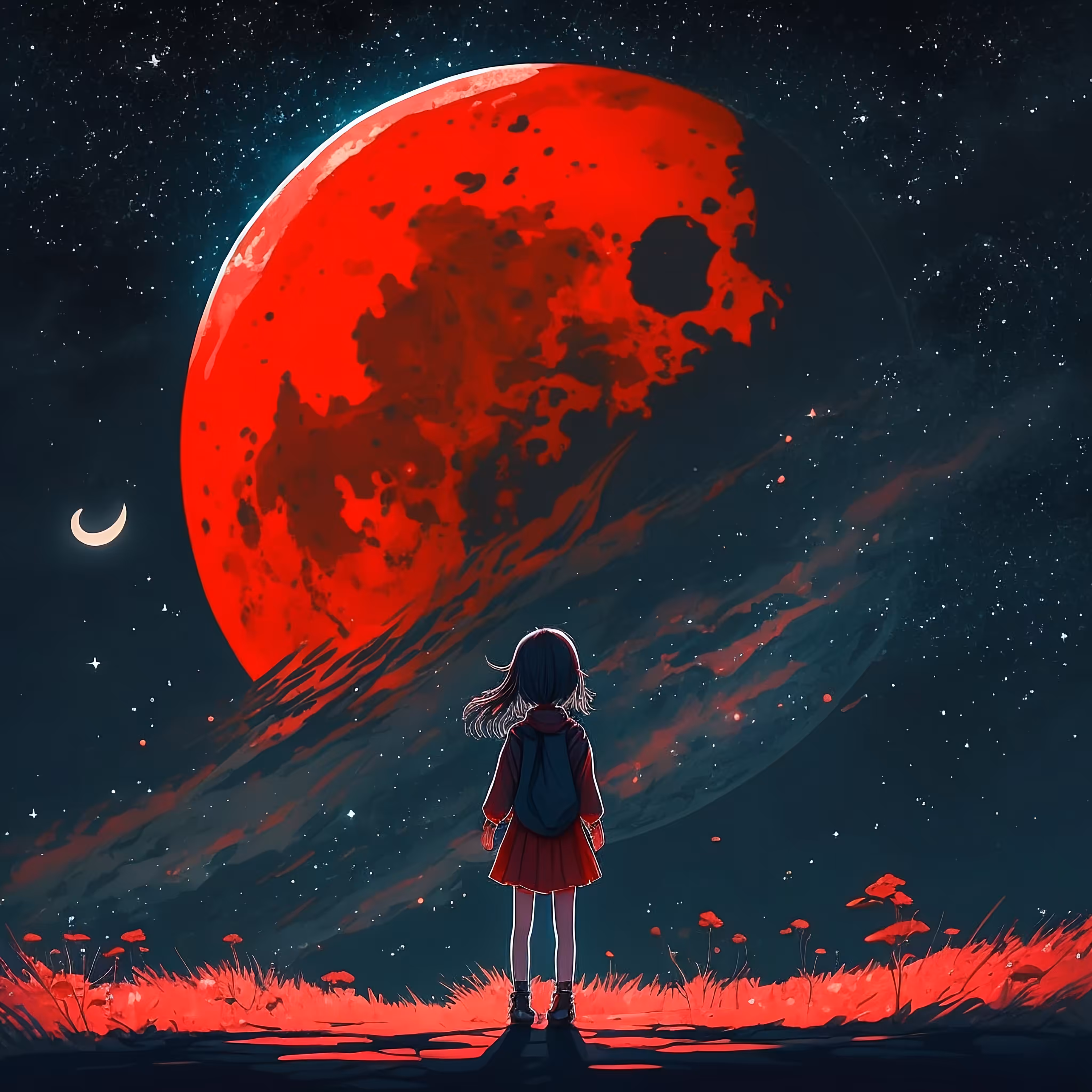 And it all turns red...