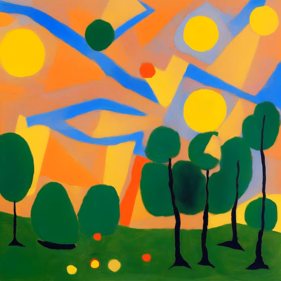 Elemental effortless study of semi-abstract natural landscapes #18