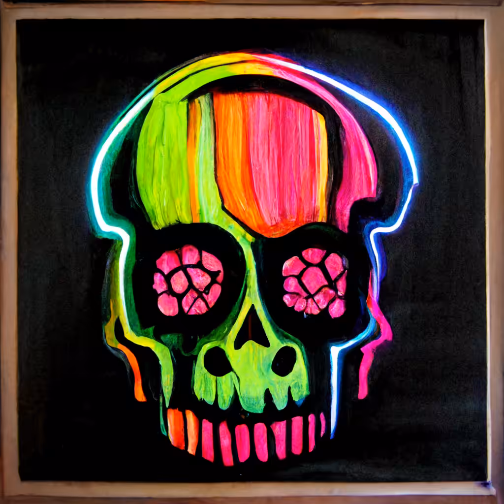 Neon Skull 20