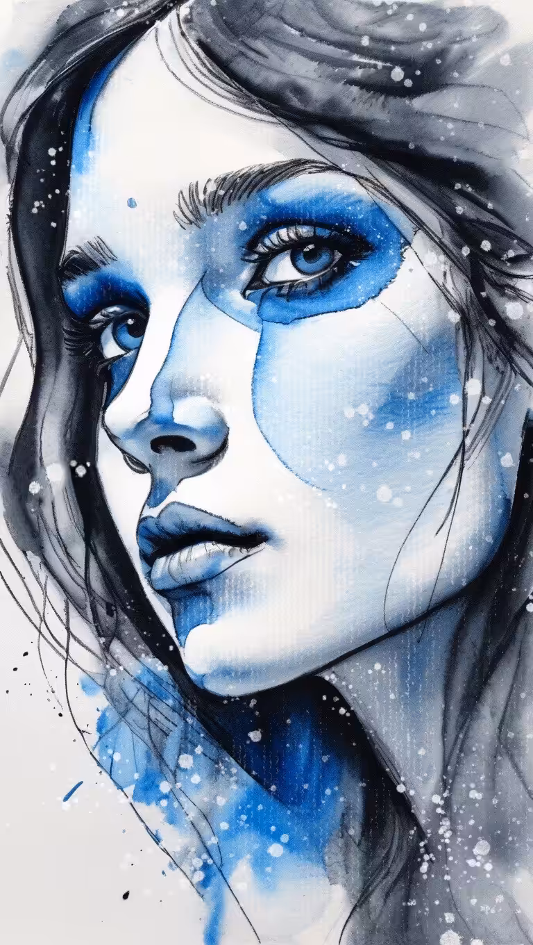 blue face #3