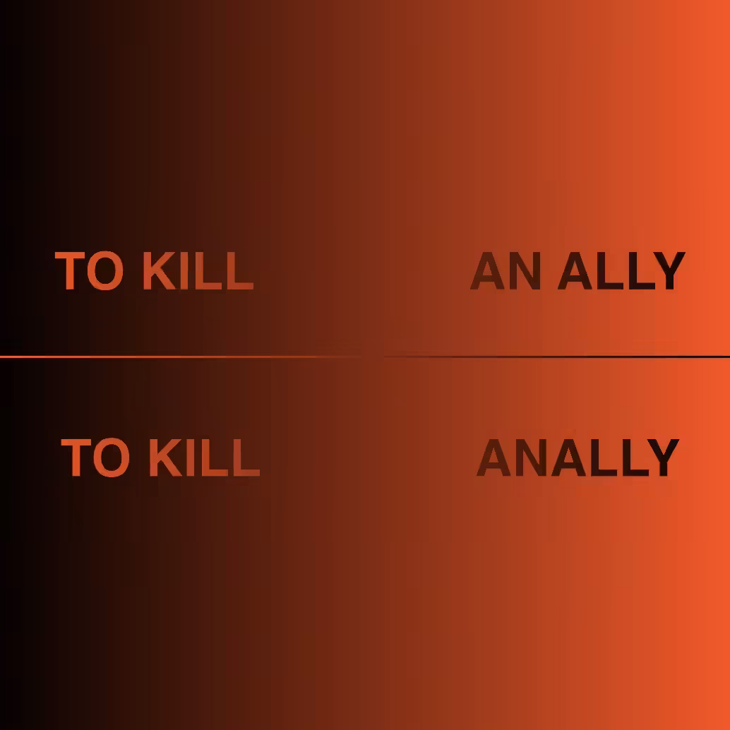 TO KILL AN ALLY / TO KILL ANALLY
