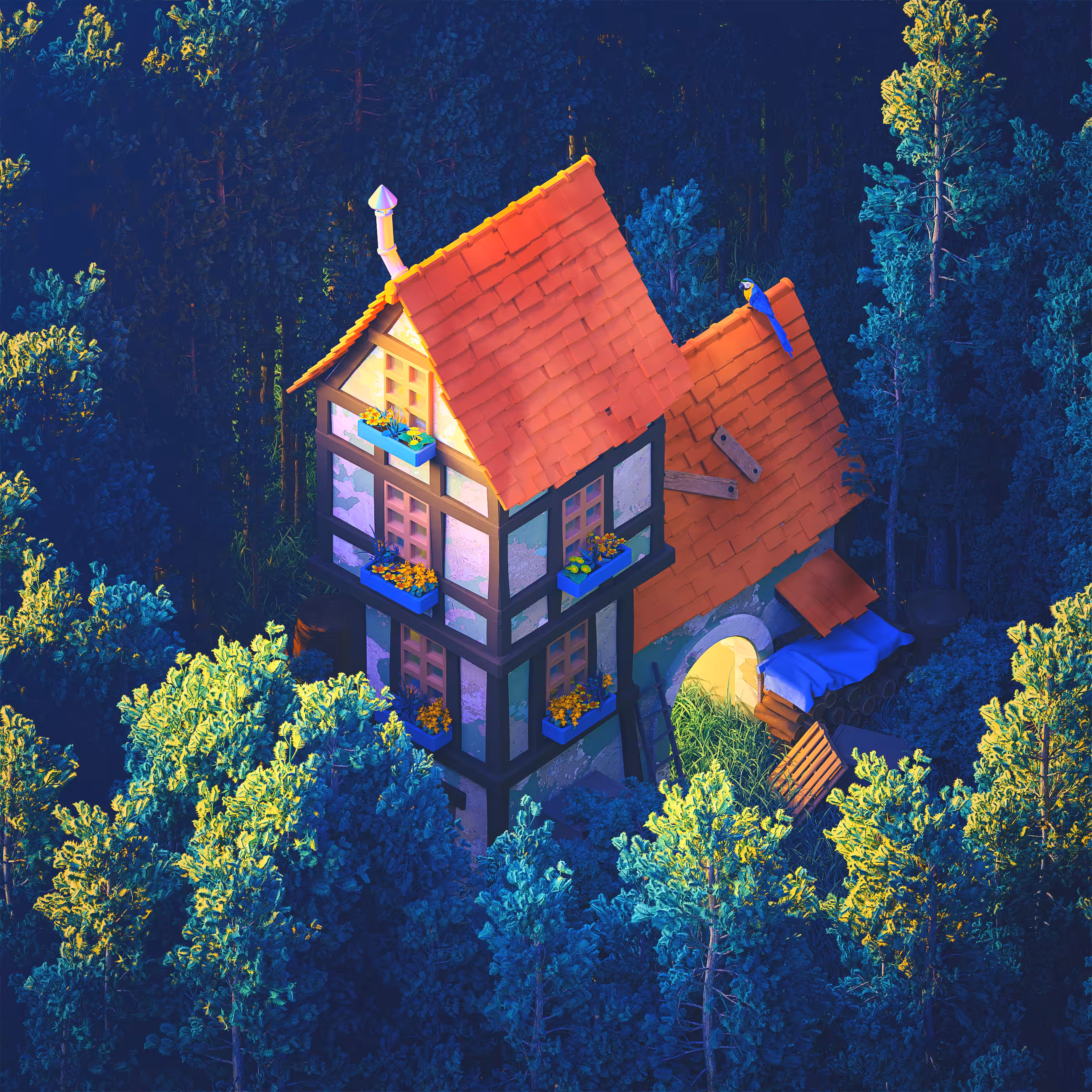 Curious Cabins #42 — Woodland