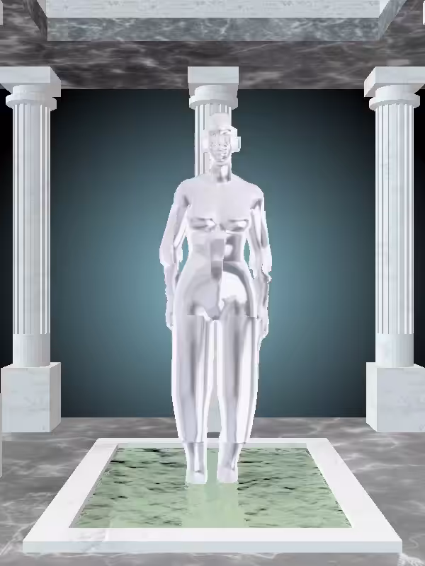 HeavenComputer: The Jumping Silver Chrome Woman #4522