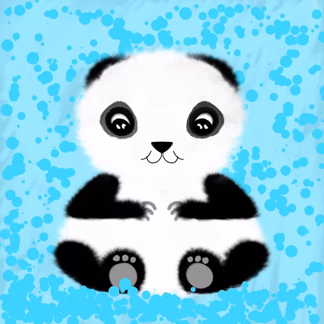 (giveaway) panda in blue