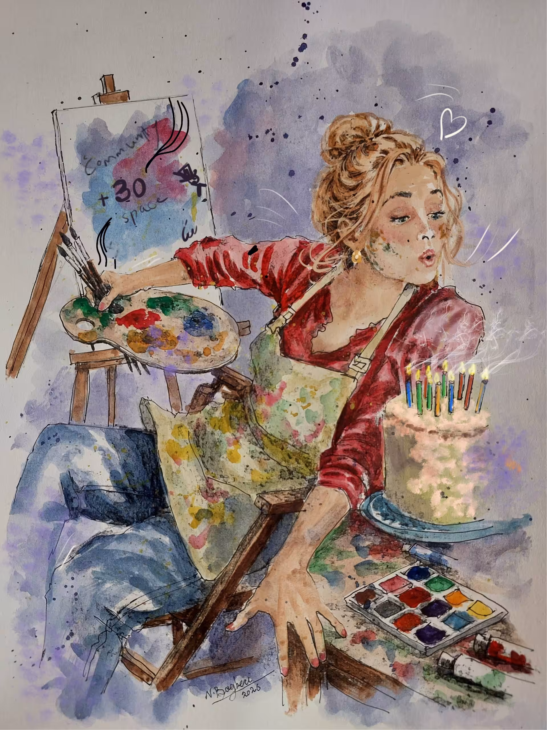 Girls: Mari's birthday 