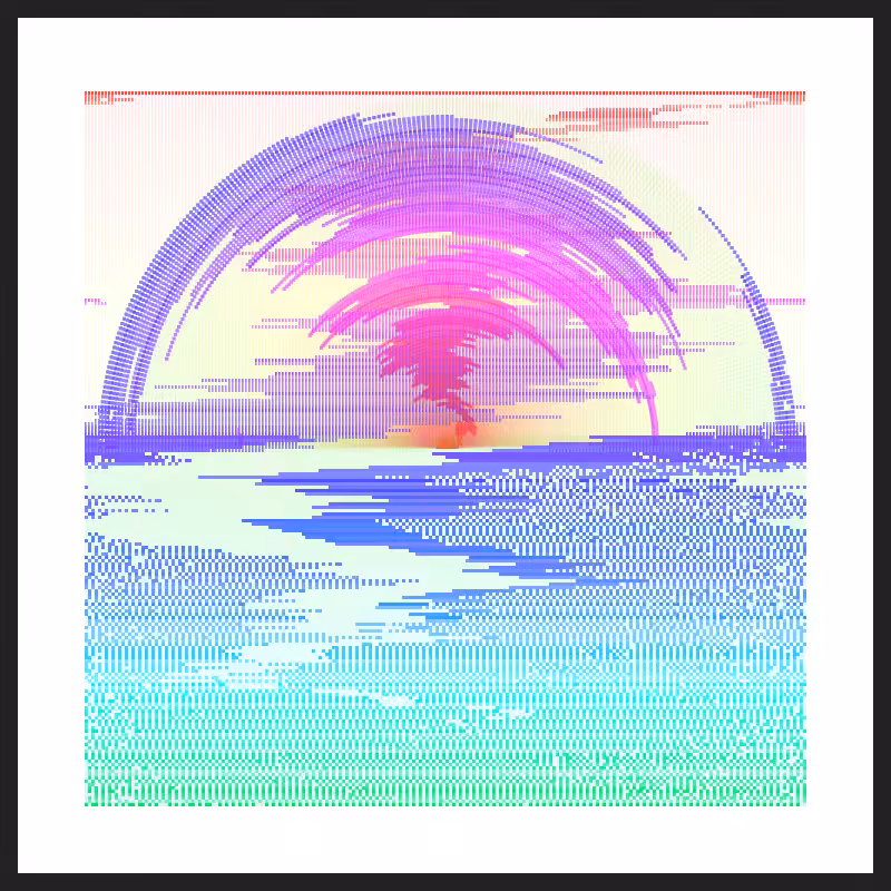 Glitch Acuarela #34