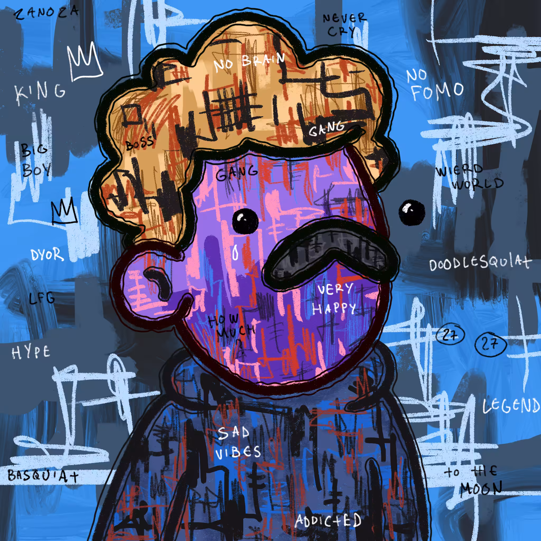 Doodlesquiat #60