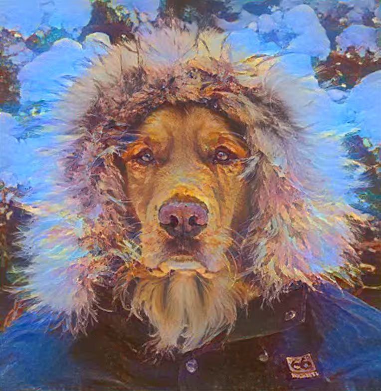 Floral Dog