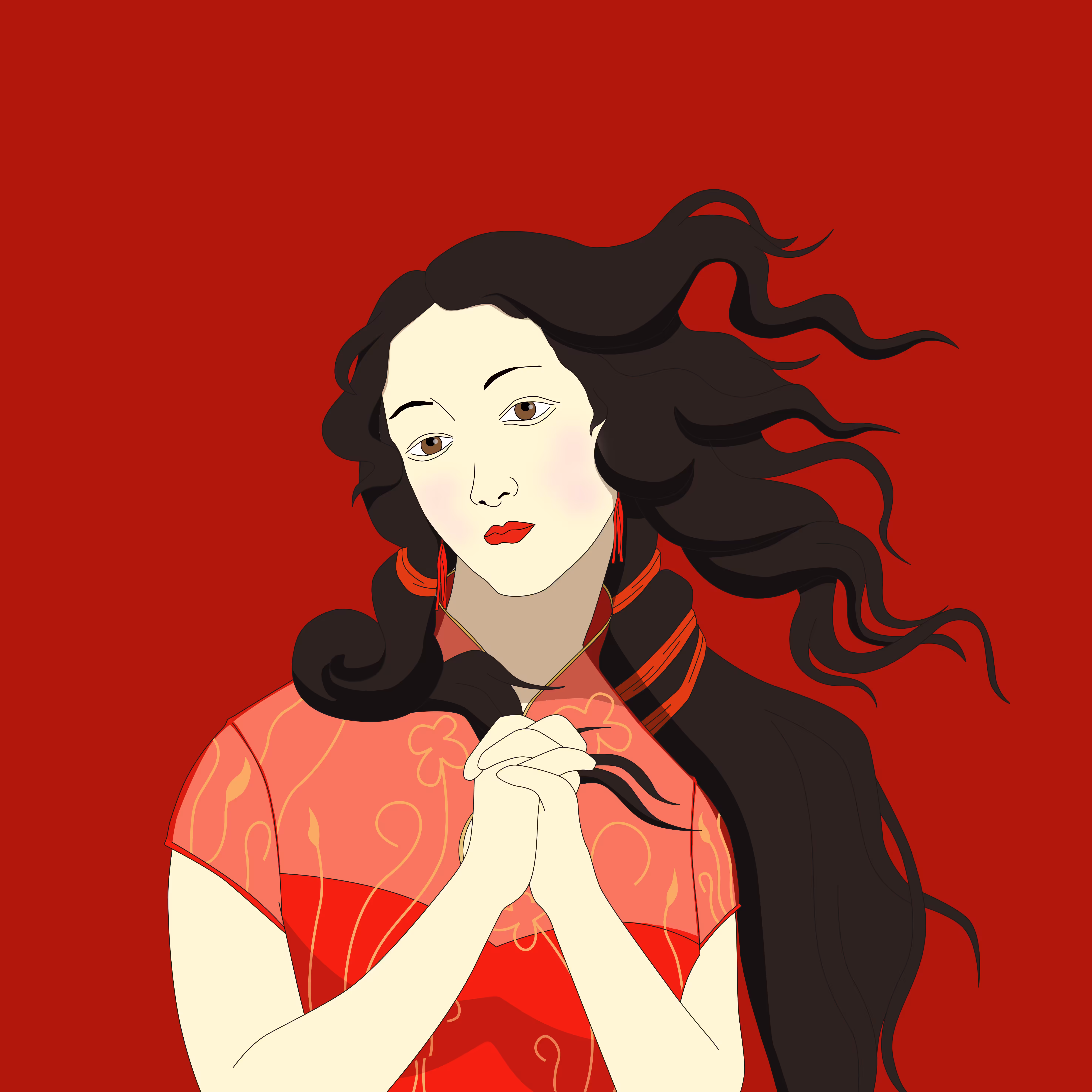 #0014 CHINESE VENUS BLACK HAIR