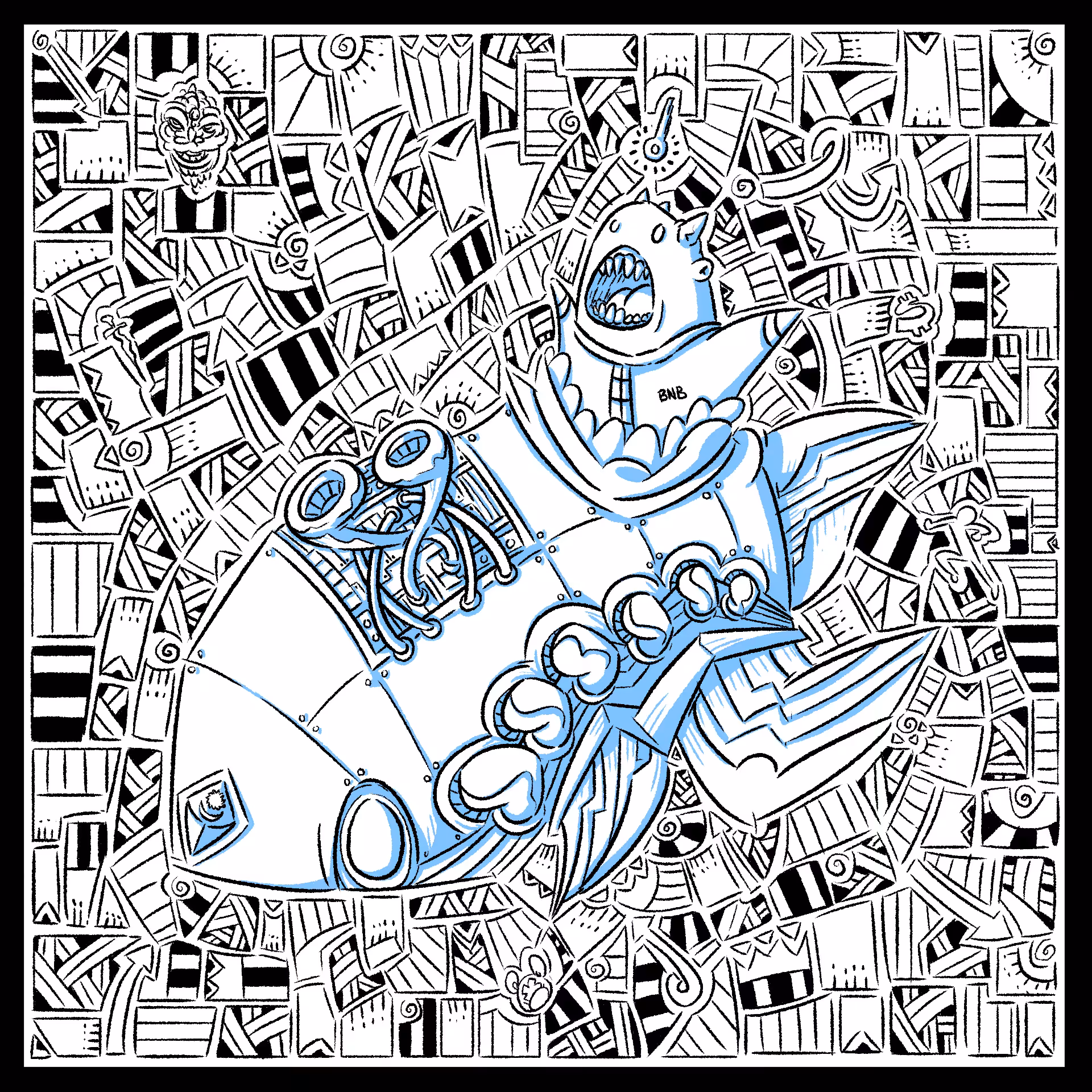 creature 003 Lineart