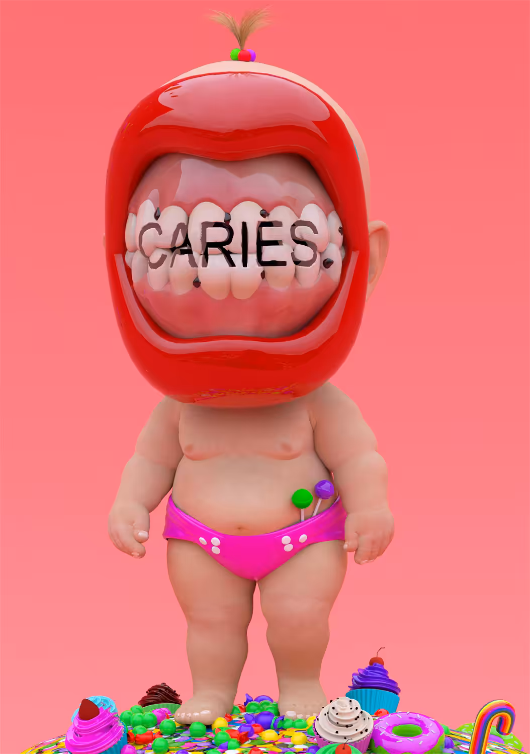 BABY WITHOUT FACE - CARIES