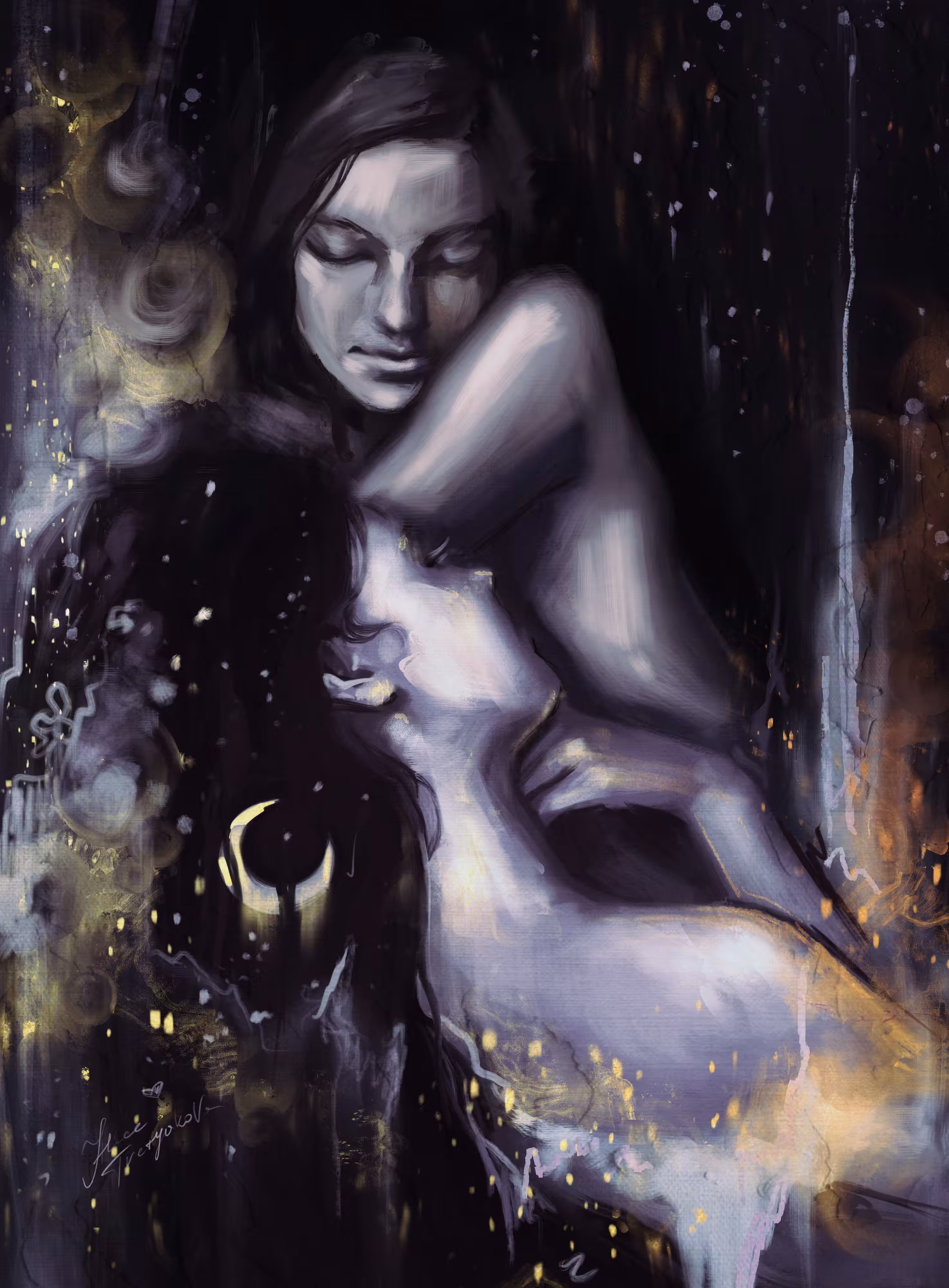 Moon and Stars