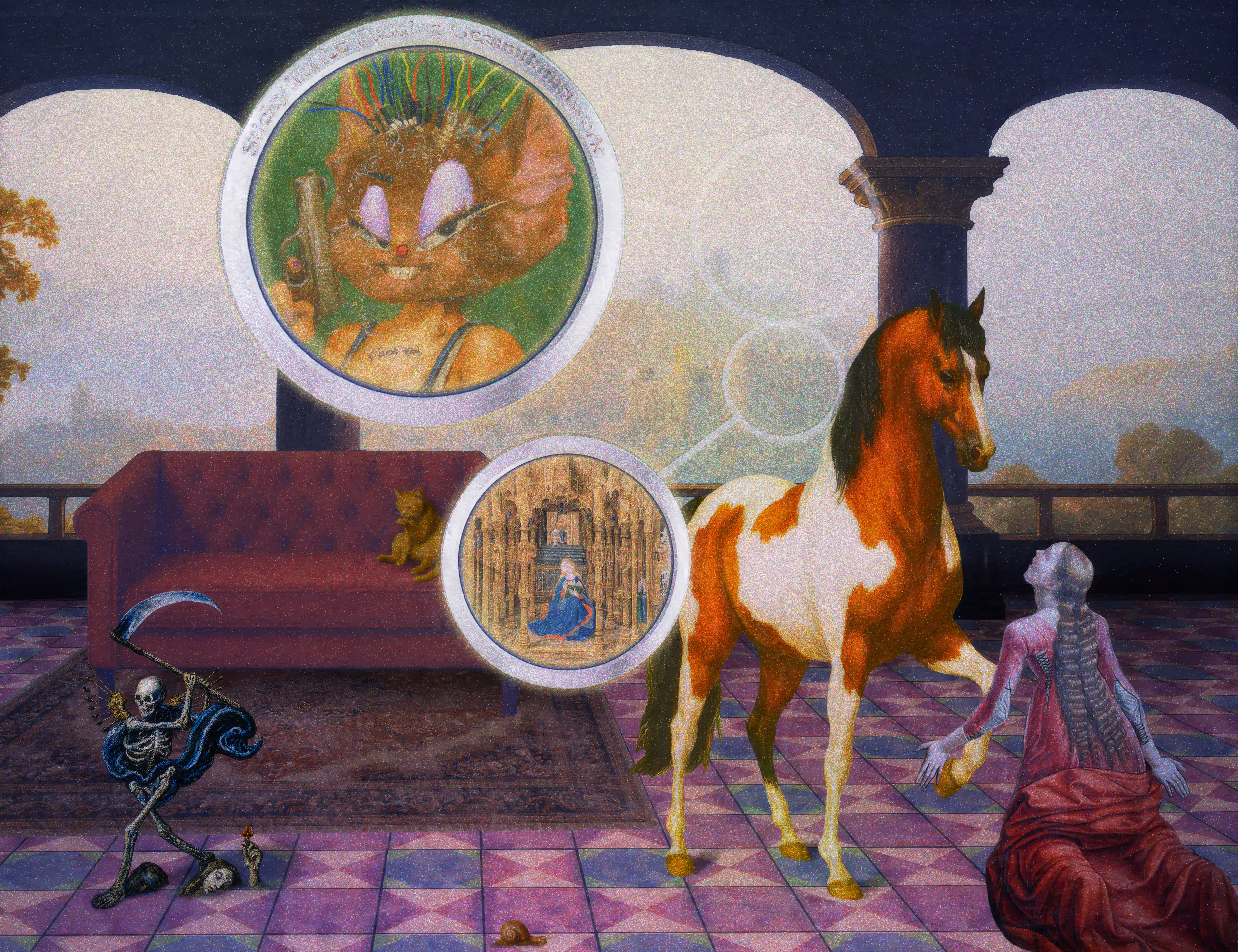 The Pilgrim’s Living Room Crucifixion; Mona Lisa Hyper-Gamble #95
