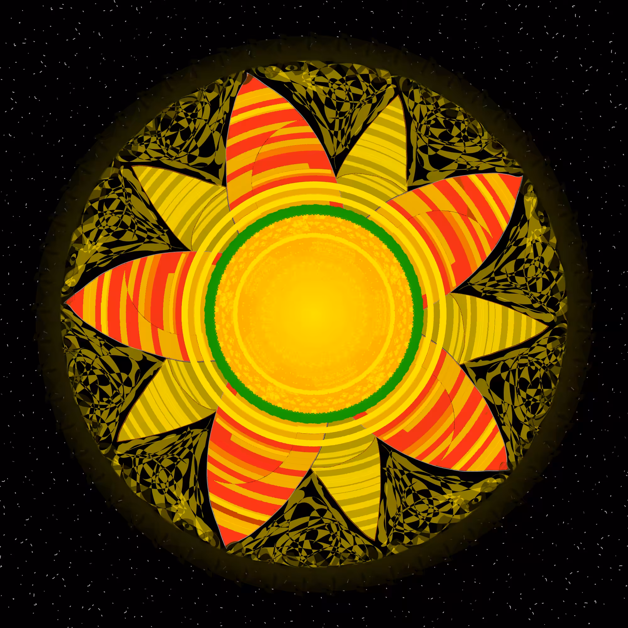 Sun-earth-flower