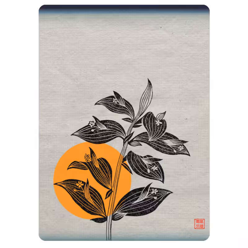 Zen flower card #51
