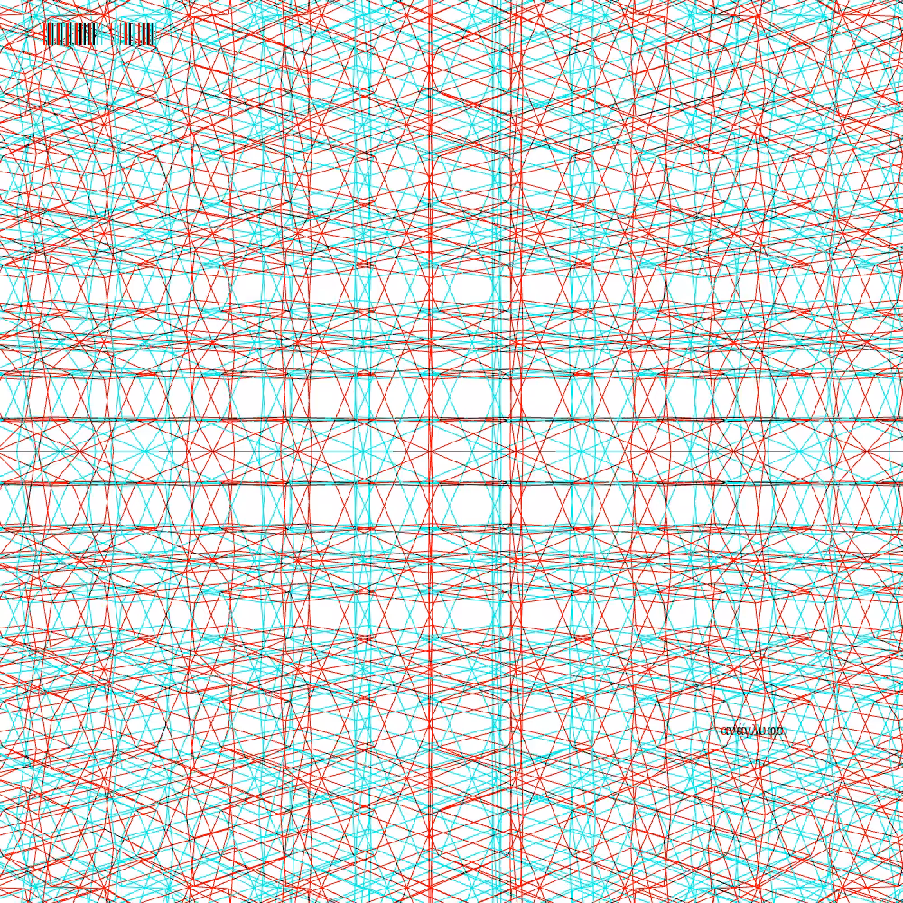 anaglyphic - delta pattern #7