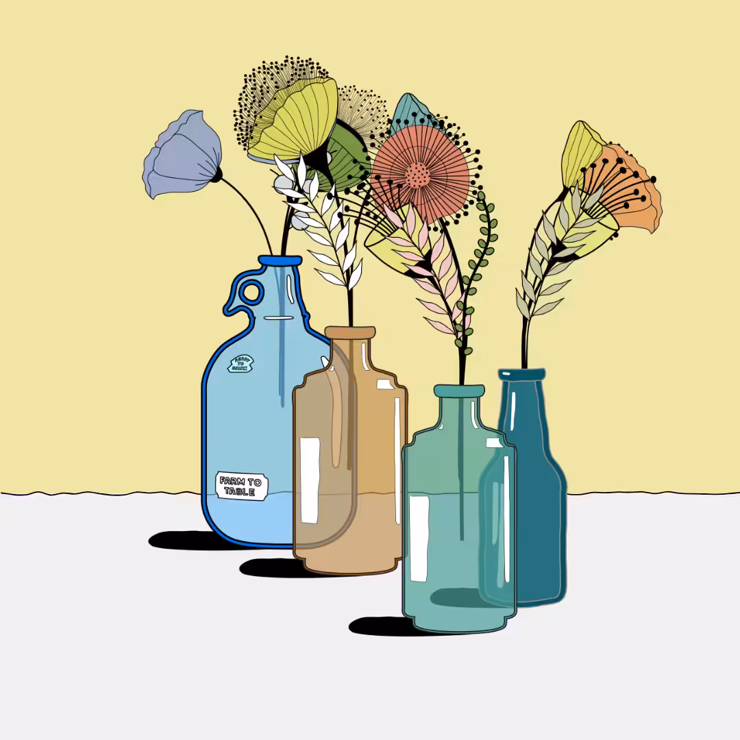 Flowers & Bottle #29