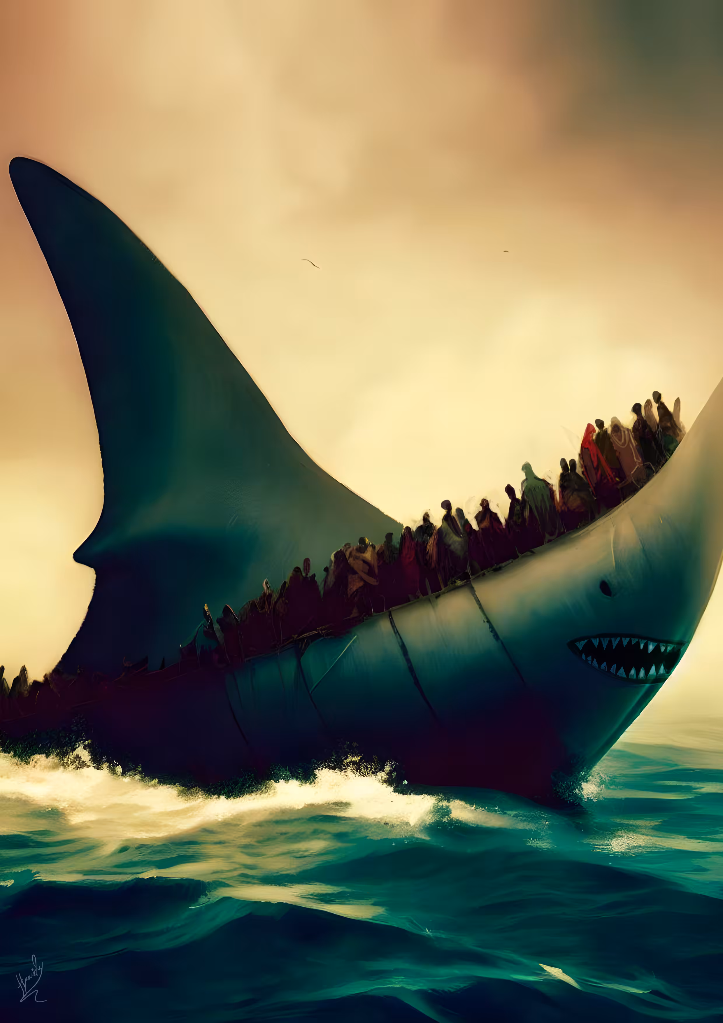 The world of my cartoons: migration  risk2