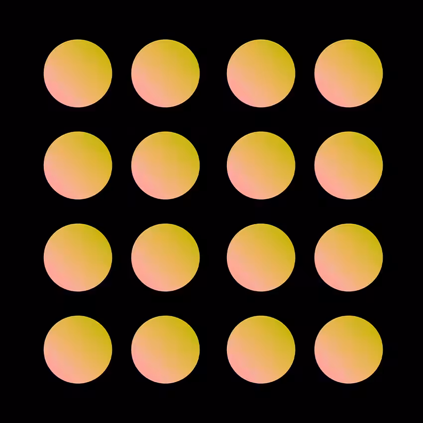 Twelve Yellow Circles