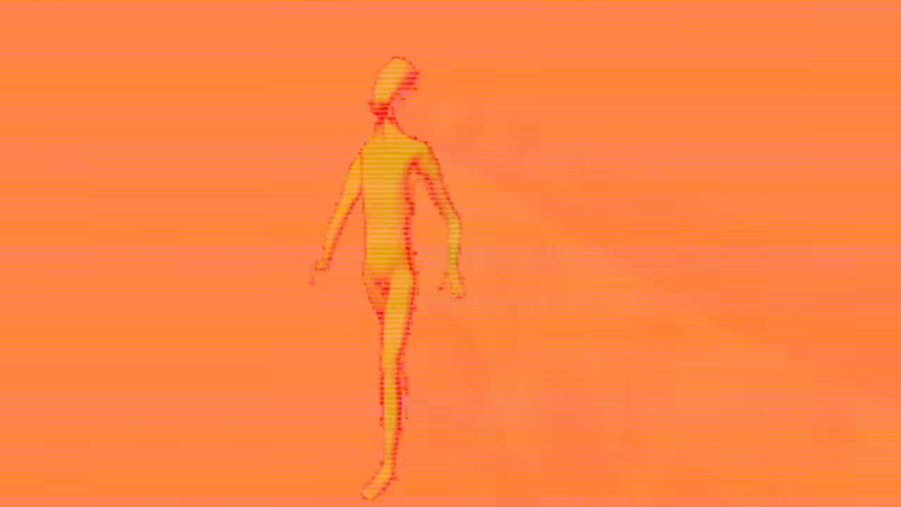 Pink V Orange v2.5 - Walking through spaces