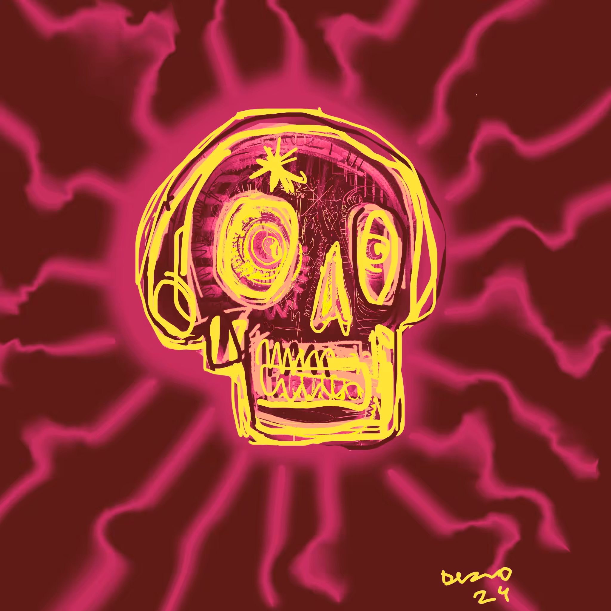Buzzin skull 